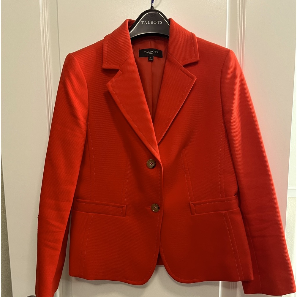 Talbots Poppy Red Blazer